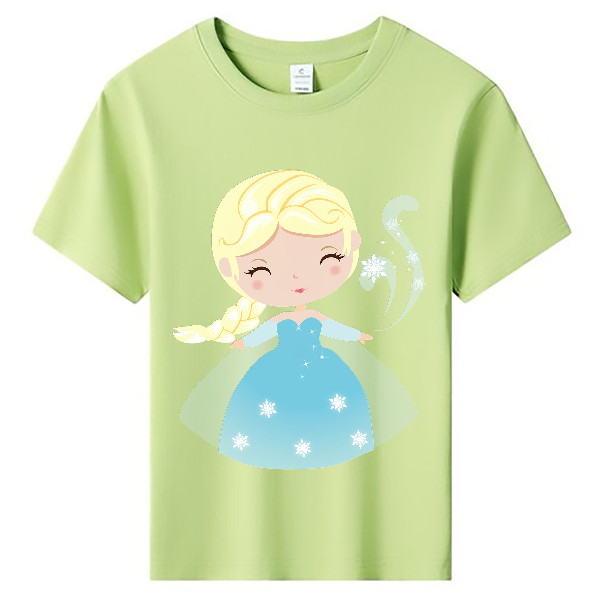 （画像用） アナと雪の女王 アンナ エルサ Frozen Anna Elsa 綿100％キッズTシャツ（フロントプリント）
